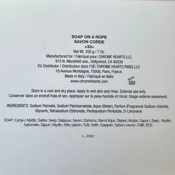 Chrome Hearts 33 Soap On A Rope BNIB - Picture 7 of 10